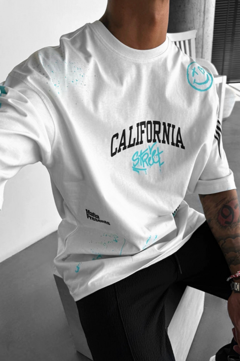 Muška majica LARGONZO WHITE, Boja: bela, IVET.RS - Nova Kolekcija