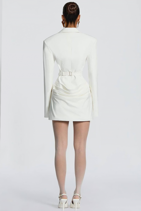 Haljina - blejzer REZOLVENDA WHITE, Boja: bela, IVET.RS - Nova Kolekcija