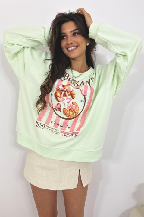 Ženska bluza ALEXENIA MINT, Boja: menta, IVET.RS - Nova Kolekcija