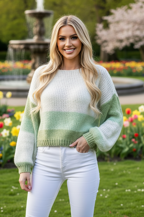 Džemper OLIVELZA GREEN, Boja: zelena, IVET.RS - Nova Kolekcija