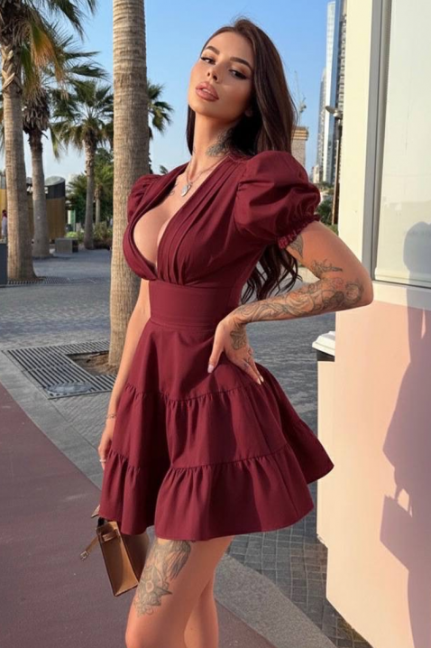 Haljina MELINIA BORDO, Boja: bordo, IVET.RS - Nova Kolekcija