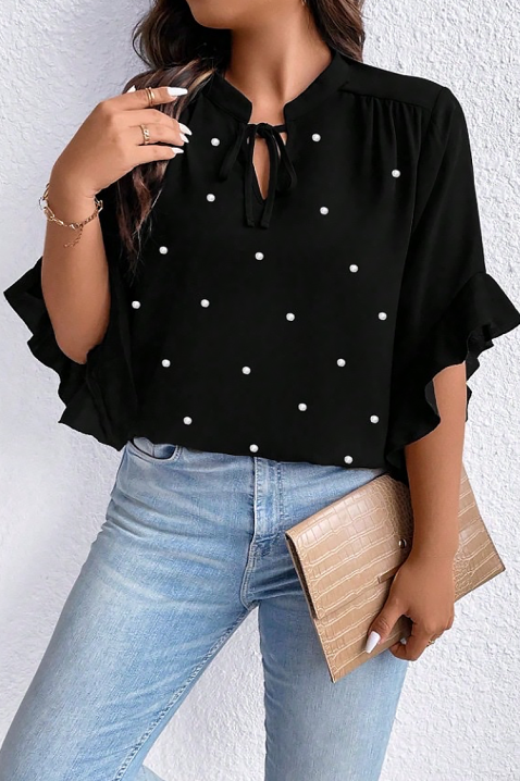 Ženska bluza ELISANDRINA BLACK, Boja: crna, IVET.RS - Nova Kolekcija