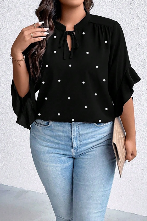 Ženska bluza ELISANDRINA BLACK, Boja: crna, IVET.RS - Nova Kolekcija