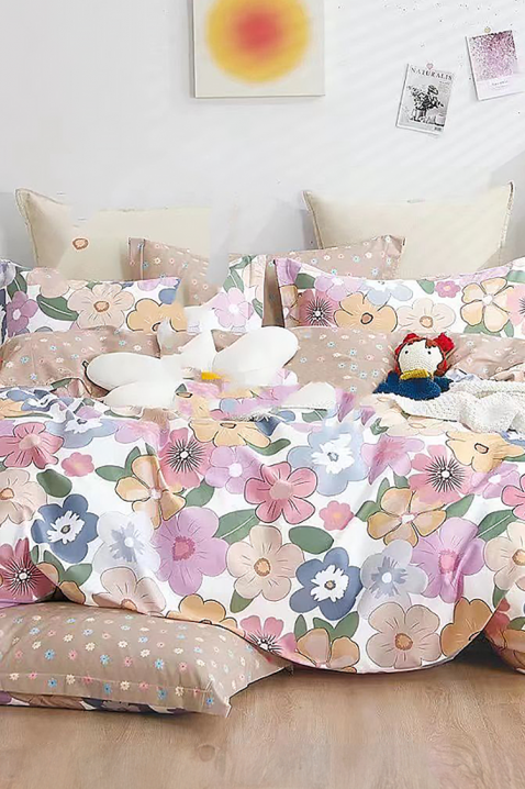 Komplet posteljine ZOLMEJA 160x200 cm pamuk - 4 dela, Boja: višebojna, IVET.RS - Nova Kolekcija