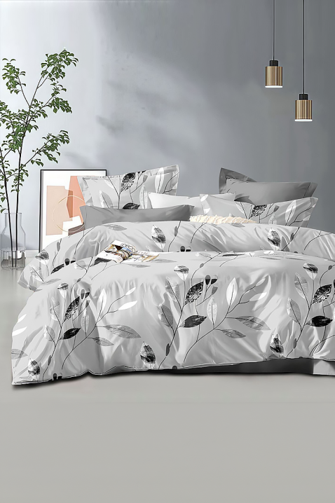 Komplet posteljine JELMODA BEIGE 200x220 cm pamuk - 4 dela, Boja: siva, IVET.RS - Nova Kolekcija