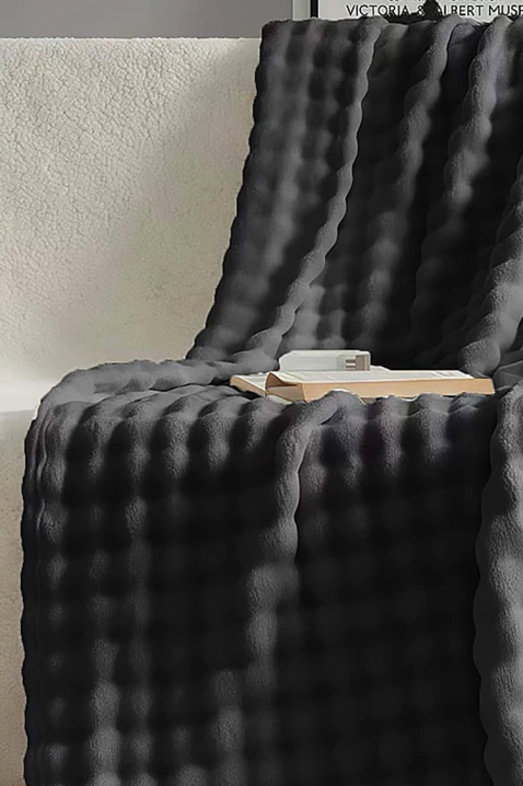 Ćebe DIMFELDA BLACK 160x200 cm, Boja: crna, IVET.RS - Nova Kolekcija