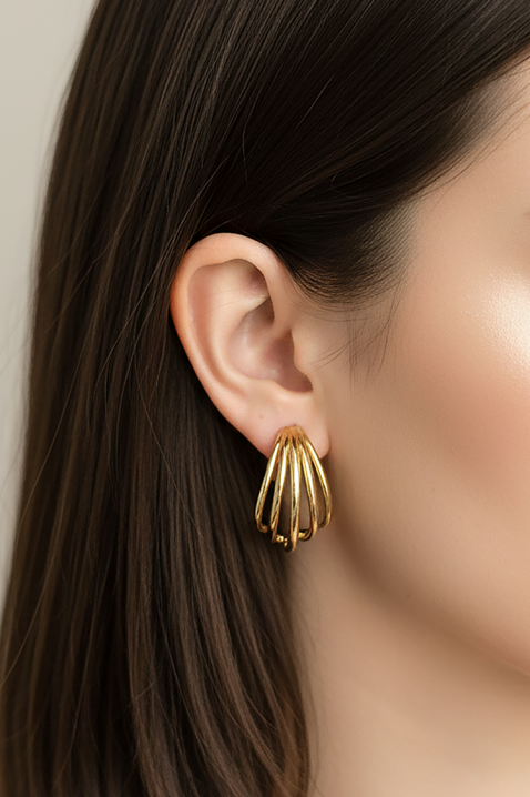 Minđuše FLEVILZA, Boja: zlatna, IVET.RS - Nova Kolekcija