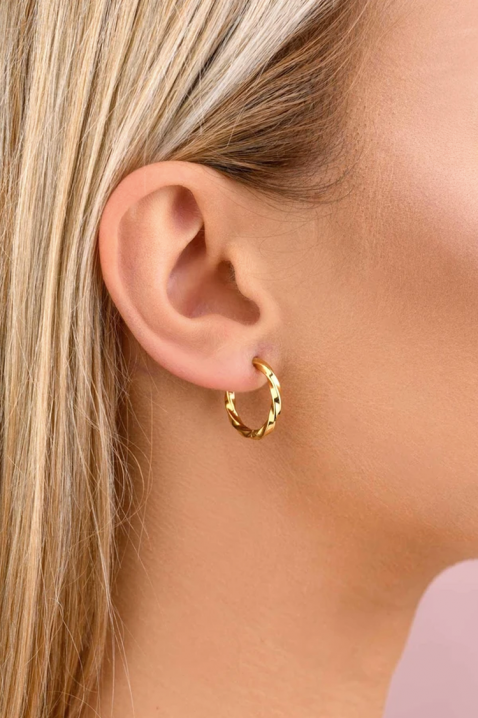 Minđuše HEXAGONA, Boja: zlatna, IVET.RS - Nova Kolekcija