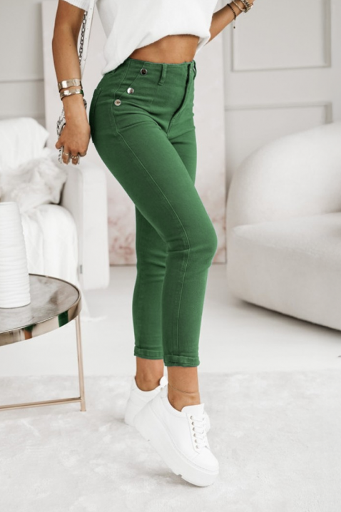 Farmerke MIOLEXA, Boja: zelena, IVET.RS - Nova Kolekcija