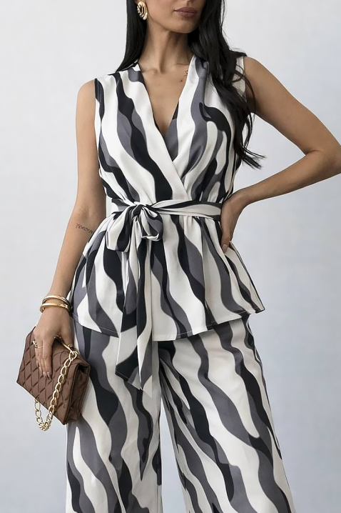 Komplet NAVIELA BLACK, Boja: crna i bela, IVET.RS - Nova Kolekcija