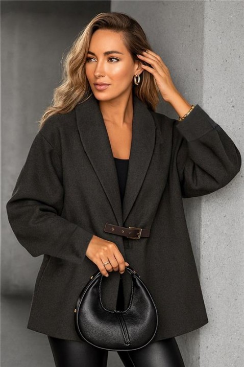 Kaput JERTOLFA BLACK, Boja: crna, IVET.RS - Nova Kolekcija