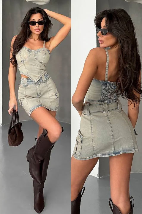 Komplet DENIVELDA, Boja: svetloplava, IVET.RS - Nova Kolekcija