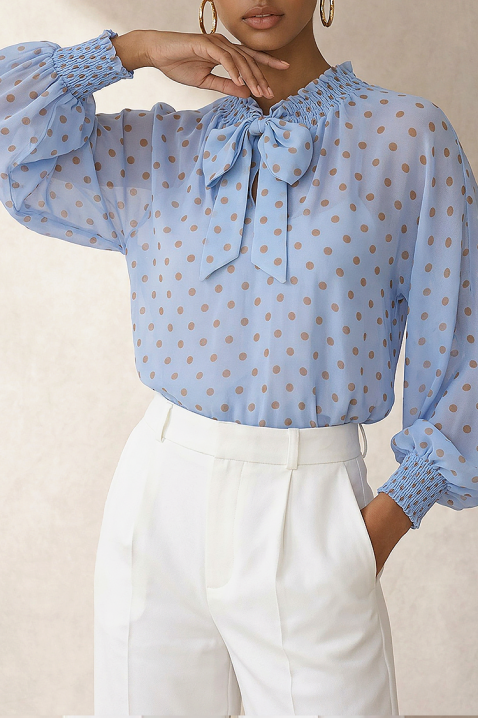 Ženska bluza ARLEKINA, Boja: svetloplava, IVET.RS - Nova Kolekcija