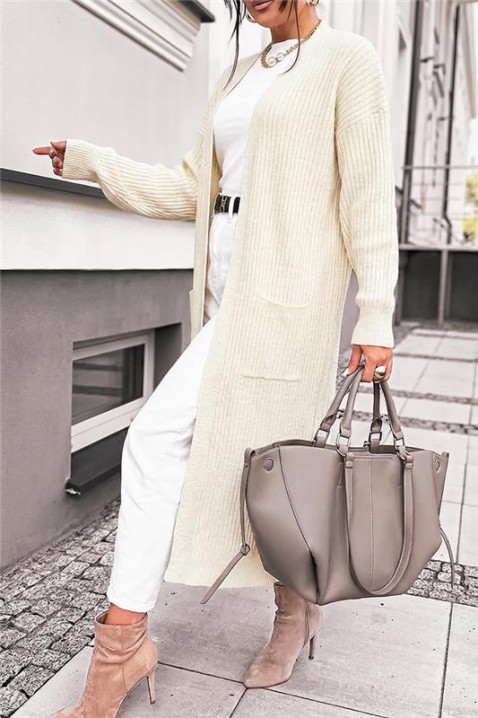 Kardigan MADELZA, Boja: ecru, IVET.RS - Nova Kolekcija