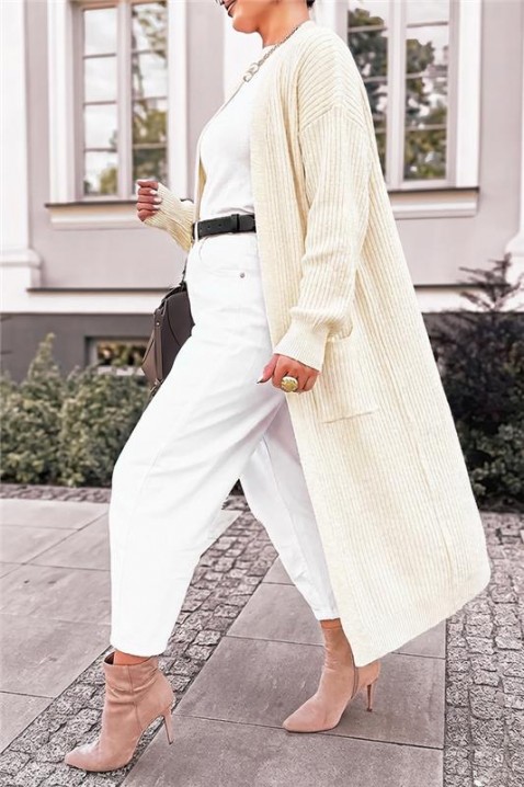 Kardigan MADELZA, Boja: ecru, IVET.RS - Nova Kolekcija