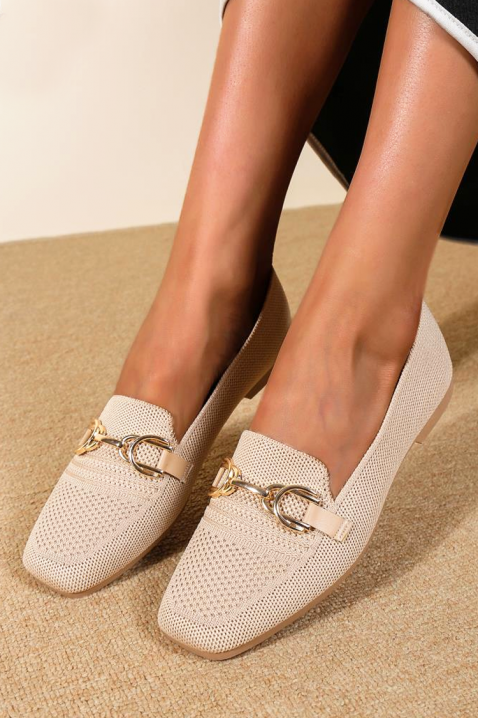 Ženske mokasine MILINITA BEIGE, Boja: bež, IVET.RS - Nova Kolekcija