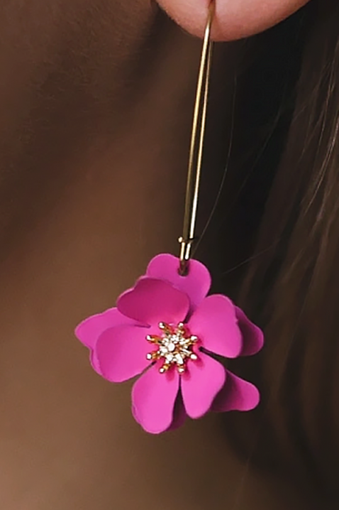 Minđuše BILIANZA, Boja: fuksija, IVET.RS - Nova Kolekcija