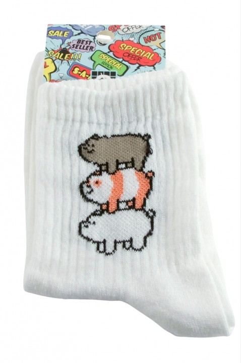 Čarape PAMILITA, Boja: bela, IVET.RS - Nova Kolekcija