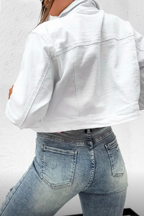 Teksas jakna PROMOLVA, Boja: bela, IVET.RS - Nova Kolekcija