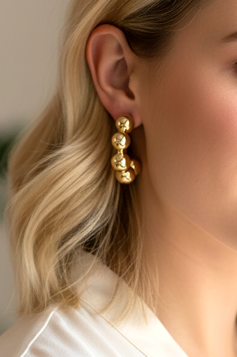 Minđuše ANEFTIDA, Boja: zlatna, IVET.RS - Nova Kolekcija