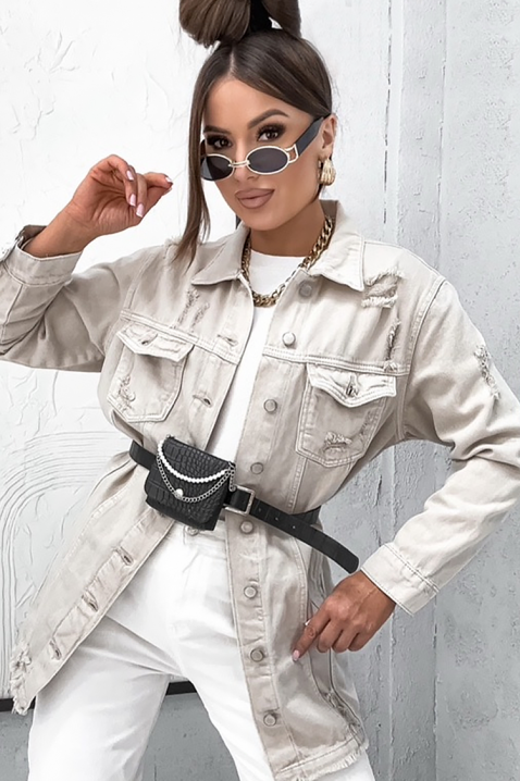 Teksas jakna REPOLFA, Boja: ecru, IVET.RS - Nova Kolekcija