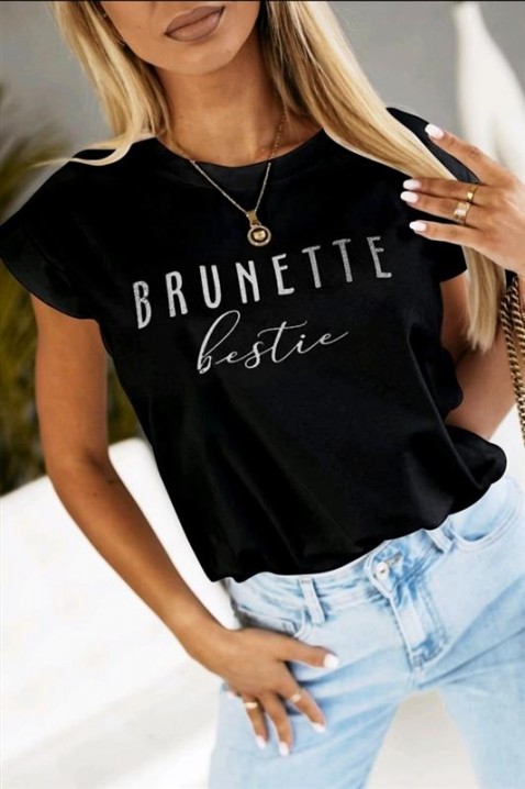 Majica BRUNINZA, Boja: crna, IVET.RS - Nova Kolekcija