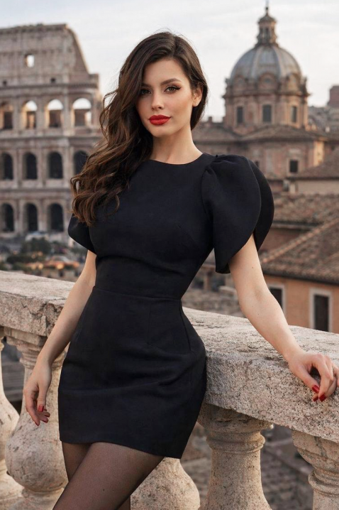 Haljina MARKISA, Boja: crna, IVET.RS - Nova Kolekcija