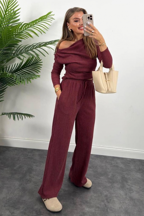 Komplet BORISA BORDO, Boja: bordo, IVET.RS - Nova Kolekcija