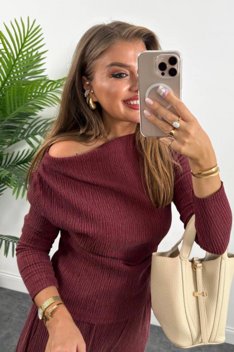 Komplet BORISA BORDO, Boja: bordo, IVET.RS - Nova Kolekcija