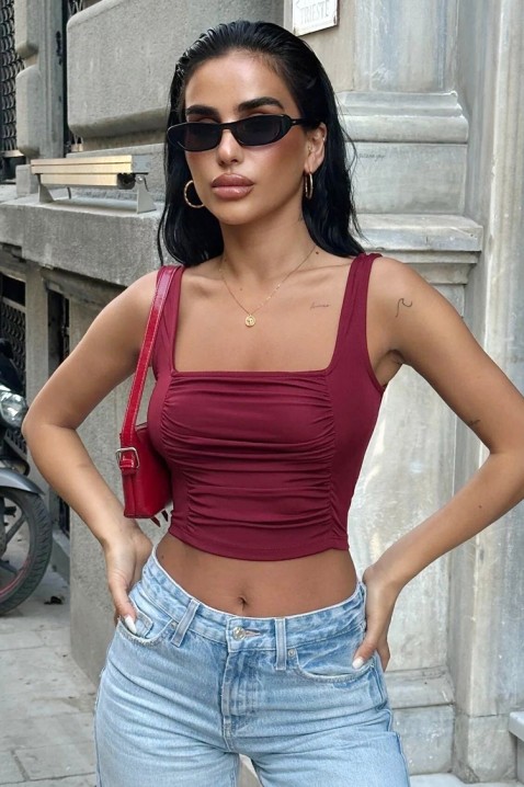 Top ABELISIA BORDO, Boja: bordo, IVET.RS - Nova Kolekcija