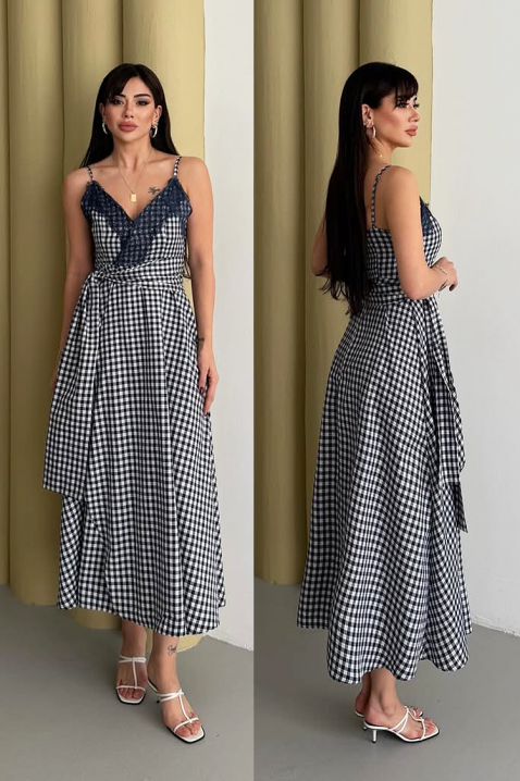 Haljina ALEKSINIA WHITE, Boja: crna i bela, IVET.RS - Nova Kolekcija