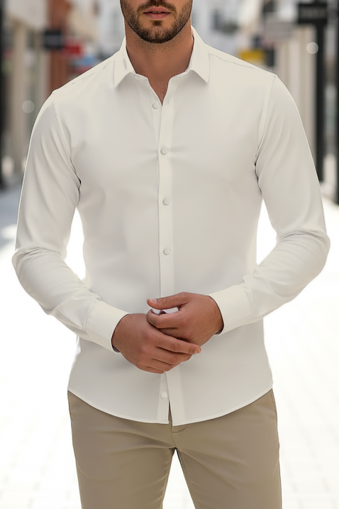 Muška košulja FERIZO ECRU, Boja: ecru, IVET.RS - Nova Kolekcija