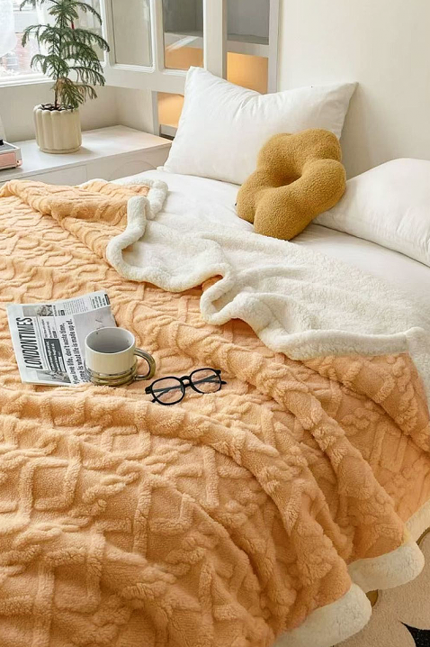 Prekrivač za krevet ERTIOLJA YELLOW 200х220 cm, Boja: žuta, IVET.RS - Nova Kolekcija