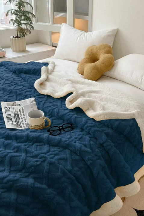 Prekrivač za krevet ERTIOLJA NAVY 200х220 cm, Boja: tamnoplava, IVET.RS - Nova Kolekcija