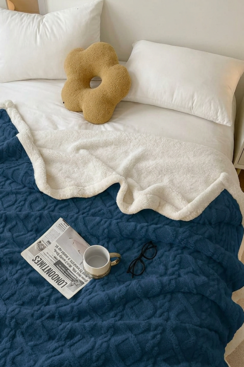 Prekrivač za krevet ERTIOLJA NAVY 200х220 cm, Boja: tamnoplava, IVET.RS - Nova Kolekcija