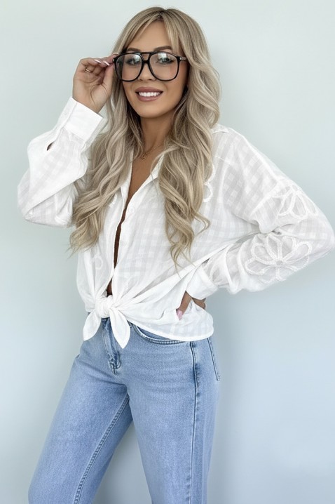 Ženska košulja RENISIA WHITE, Boja: bela, IVET.RS - Nova Kolekcija