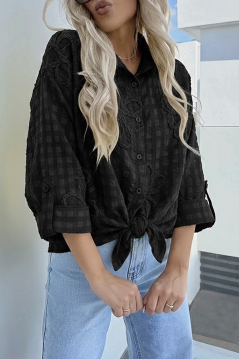 Ženska košulja RENISIA BLACK, Boja: crna, IVET.RS - Nova Kolekcija