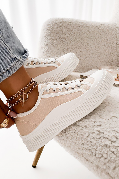 Ženske patike NORSINA, Boja: ecru, IVET.RS - Nova Kolekcija