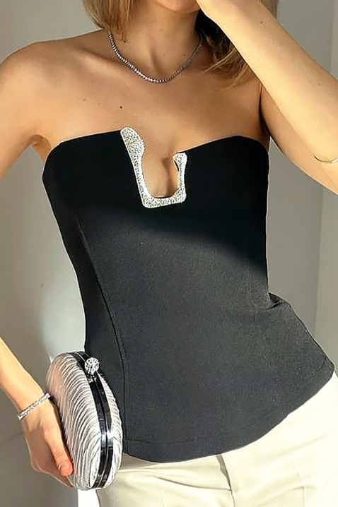 Top TRONZELA BLACK, Boja: crna, IVET.RS - Nova Kolekcija