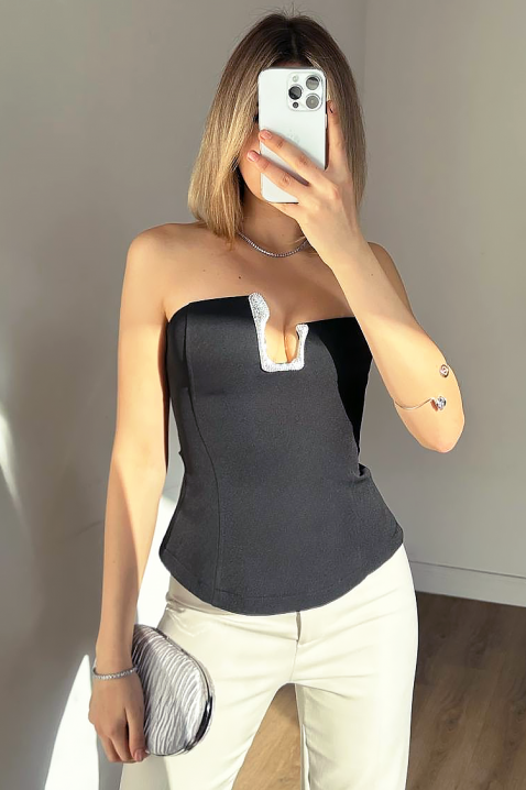 Top TRONZELA BLACK, Boja: crna, IVET.RS - Nova Kolekcija