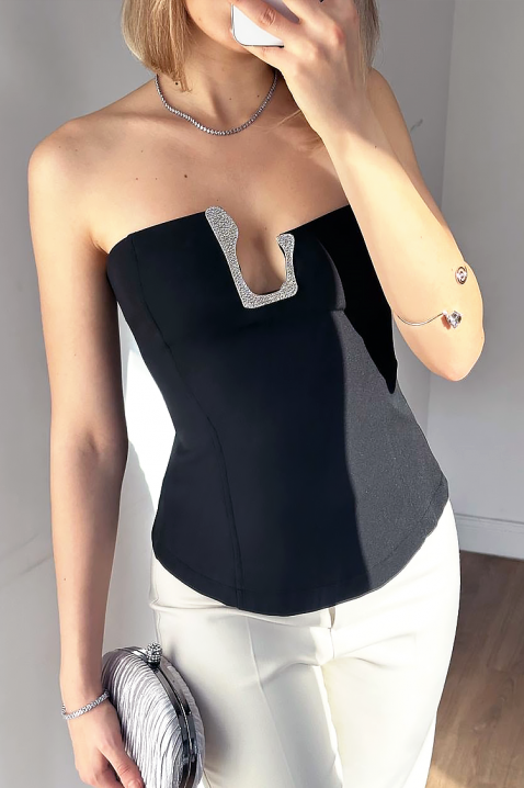 Top TRONZELA BLACK, Boja: crna, IVET.RS - Nova Kolekcija