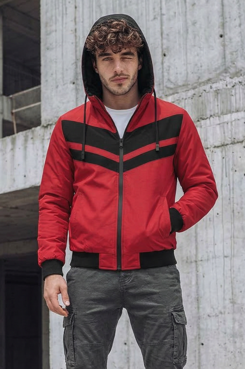 Muška jakna ELISIO RED, Boja: crvena, IVET.RS - Nova Kolekcija