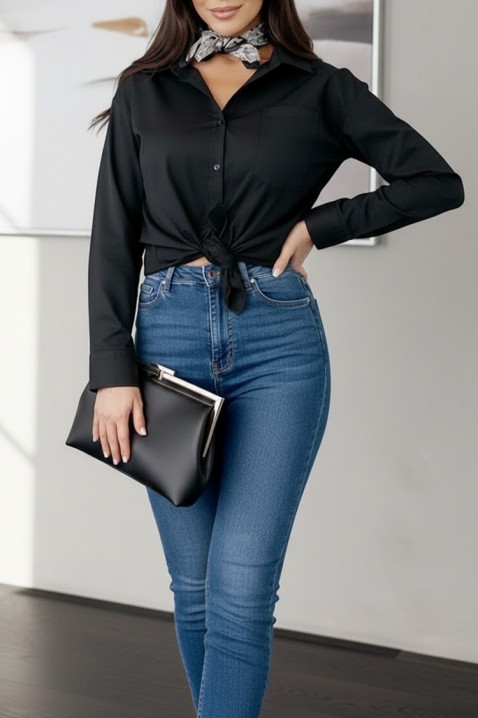 Ženska košulja ZARLONA BLACK, Boja: crna, IVET.RS - Nova Kolekcija