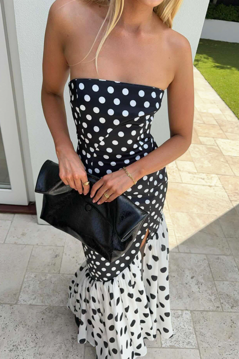 Haljina GLOZEFINA, Boja: crna i bela, IVET.RS - Nova Kolekcija