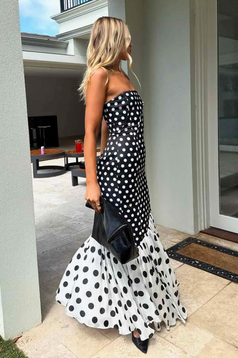 Haljina GLOZEFINA, Boja: crna i bela, IVET.RS - Nova Kolekcija