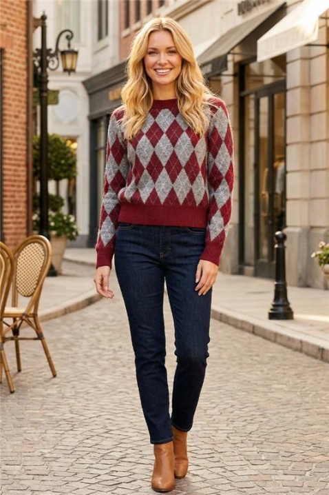 Džemper KELZORNA RED, Boja: crvena, IVET.RS - Nova Kolekcija