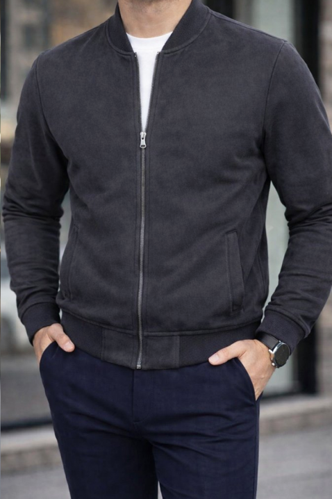 Muška jakna VALERIO BLACK, Boja: crna, IVET.RS - Nova Kolekcija