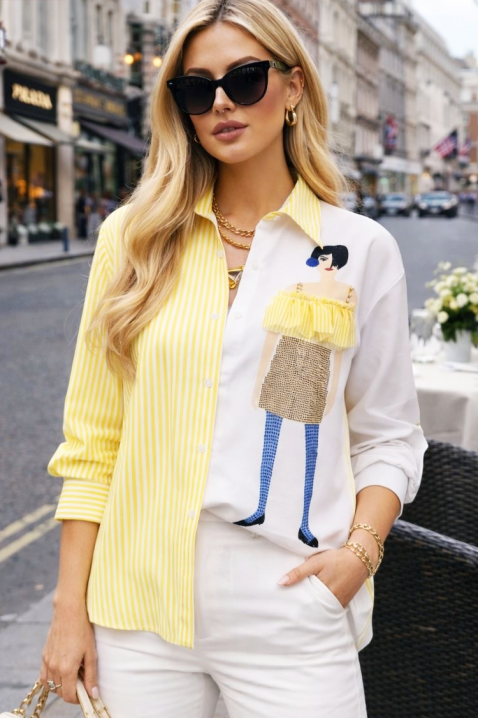 Ženska košulja GERLANZA YELLOW, Boja: žuta, IVET.RS - Nova Kolekcija