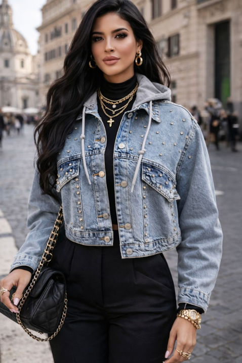 Teksas jakna GLORVELZA, Boja: svetloplava, IVET.RS - Nova Kolekcija