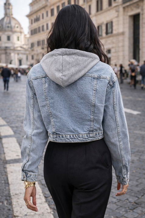 Teksas jakna GLORVELZA, Boja: svetloplava, IVET.RS - Nova Kolekcija